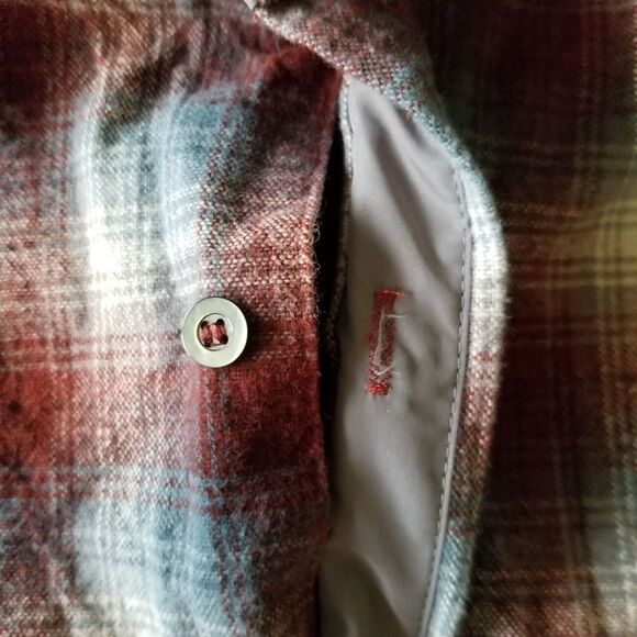 Maison Margiela Pendleton Large Shirt Plaid Check Gray Rust Made Italy Button Up - Picture 8 of 16